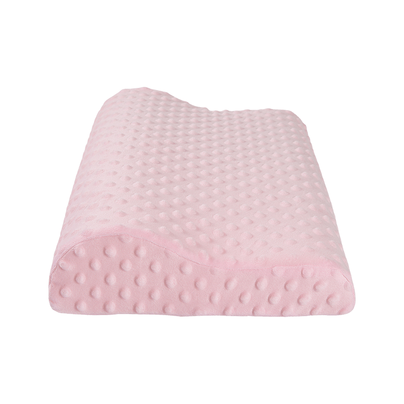Almohada para dormir de cabeza plana para bebés, espuma viscoelástica transpirable suave para evitar que los bebés se aplanen