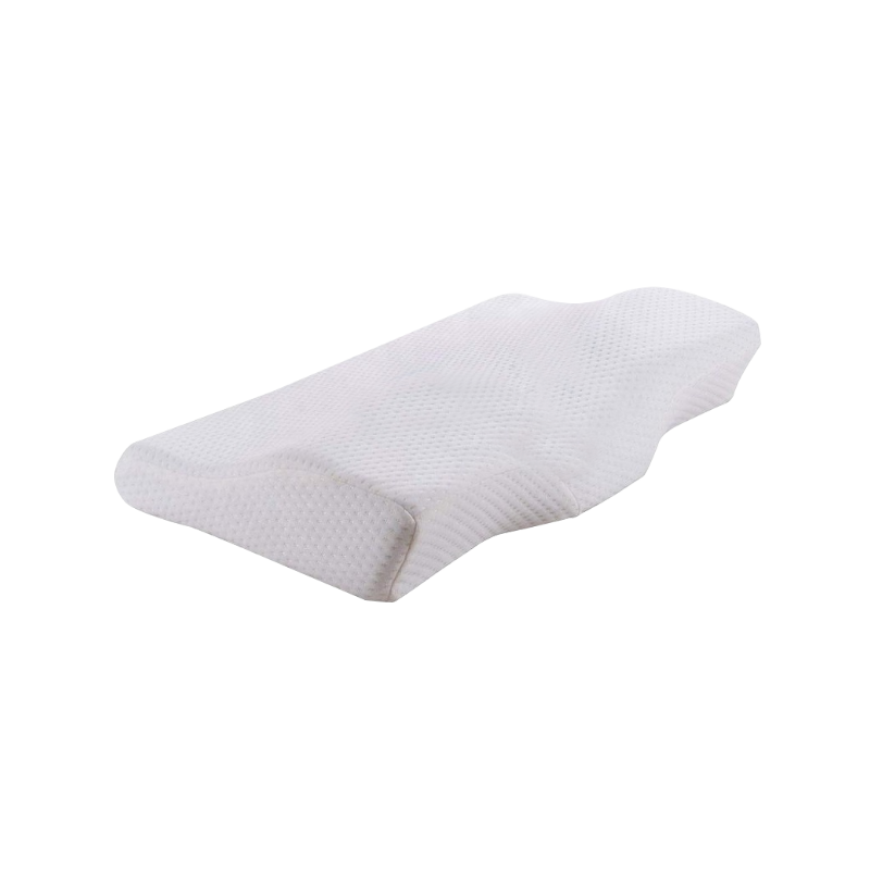 Almohada de espuma viscoelástica de contorno, almohada de carbón de bambú para el cuello, almohada ortopédica para el cuidado del cuello uterino para personas que duermen de lado y de espalda