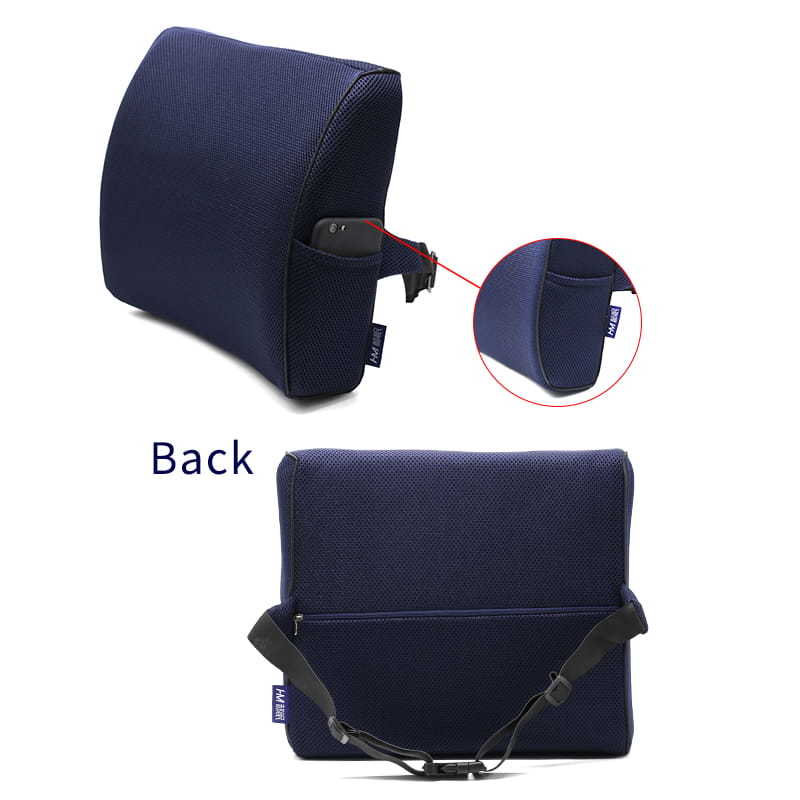 2022 alta calidad postura ergonómica memoria espuma espalda Lumbar soporte almohada cojín para silla de oficina/asiento de coche