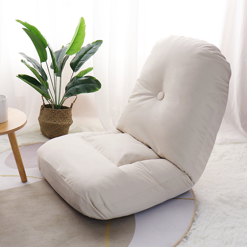 Sofá perezoso, tatami japonés, dormitorio pequeño, cama con ventanal, silla trasera, suelo, sillón reclinable de lactancia plegable individual