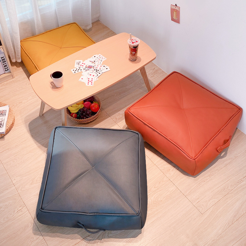 Pequeño apartamento sofá perezoso silla individual bolsa de frijol cuadrado dormitorio mini silla perezosa pequeño sofá bahía ventana tatami