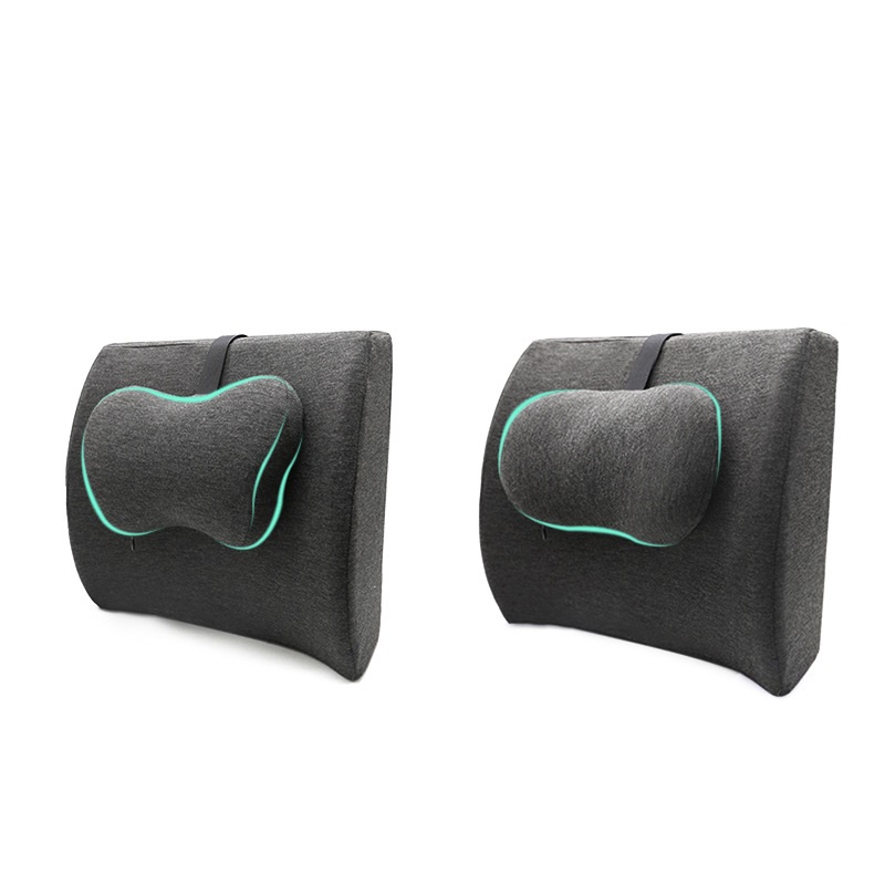 Oficina coche sedentario espuma viscoelástica lumbar almohada lumbar soporte lumbar asiento coche mujer embarazada almohada cojín al por mayor