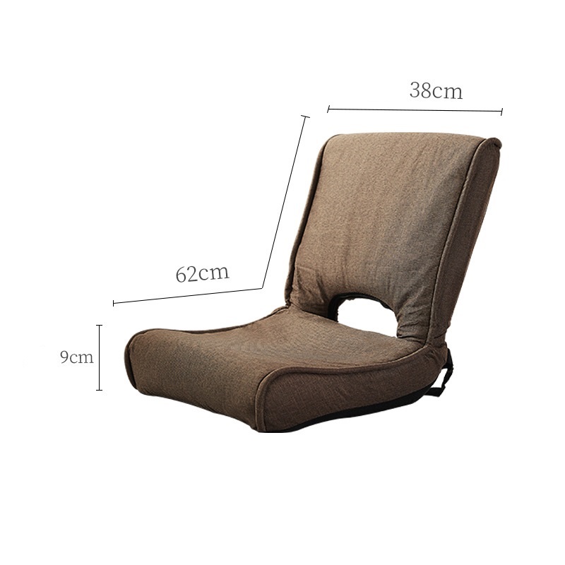 Sofá perezoso de estilo japonés, asiento de tatami con ventana panorámica, asiento plegable simple para dormitorio, silla con respaldo para cama, silla pequeña sin piernas