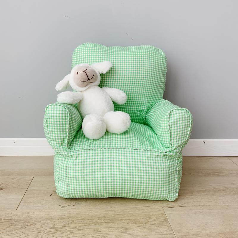 Sofá para niños, asiento de bebé de lona de algodón nórdico, sofá perezoso, habitación de princesa, fotografía, taburete de jardín de infantes, puf