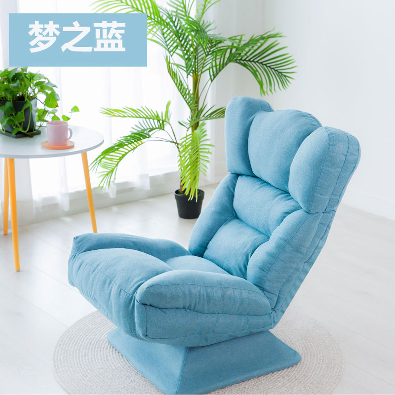 Pequeño apartamento e-sports moon chair balcón tatami dormitorio de ocio reclinable individual sofá perezoso se puede plegar y girar