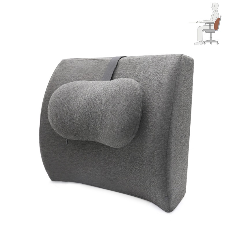 Oficina coche sedentario espuma viscoelástica lumbar almohada lumbar soporte lumbar asiento coche mujer embarazada almohada cojín al por mayor