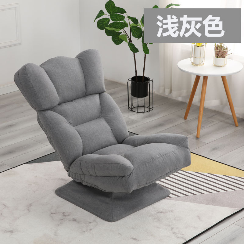 Pequeño apartamento e-sports moon chair balcón tatami dormitorio de ocio reclinable individual sofá perezoso se puede plegar y girar