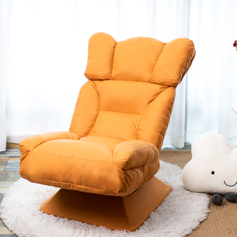 Pequeño apartamento e-sports moon chair balcón tatami dormitorio de ocio reclinable individual sofá perezoso se puede plegar y girar