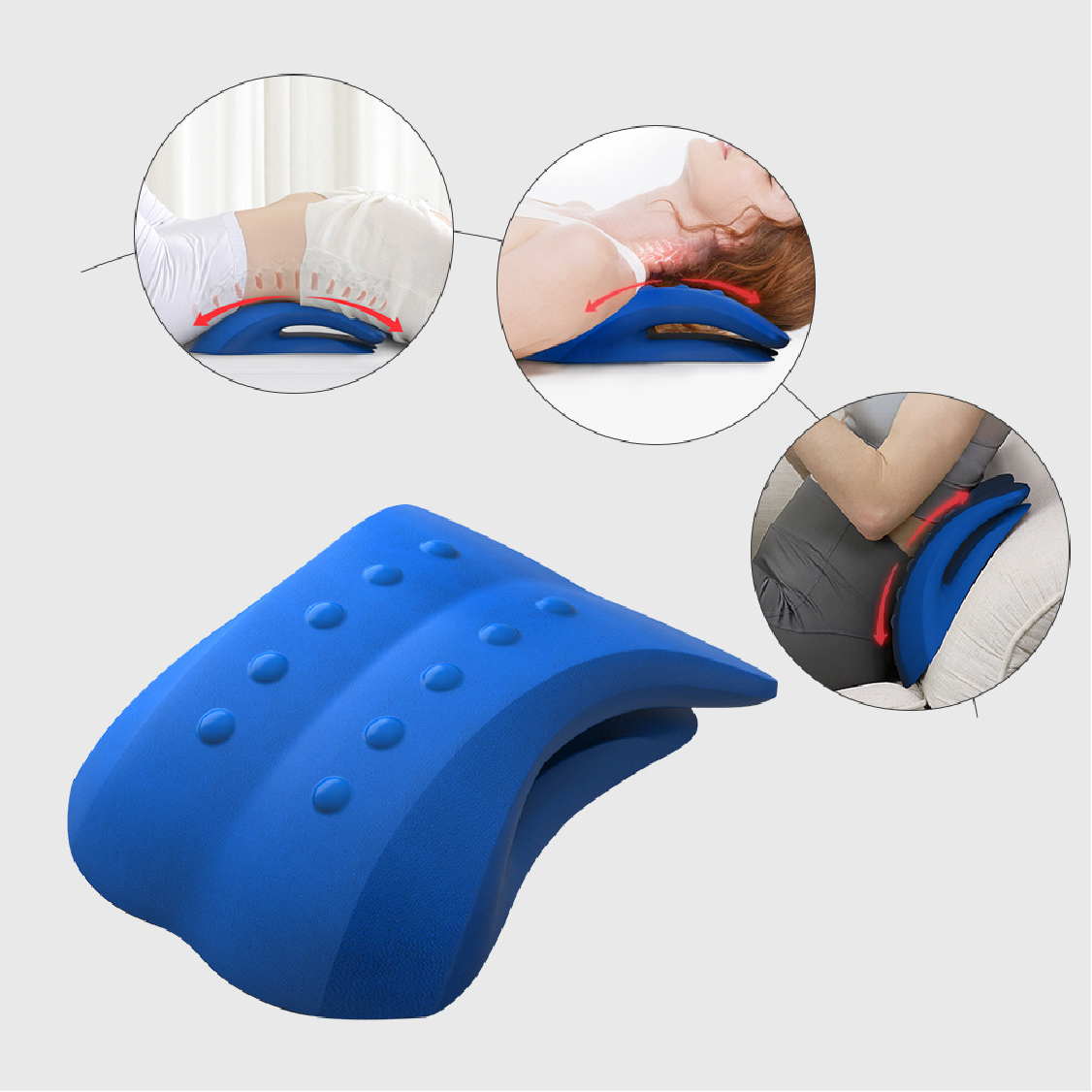 Soporte lumbar de tracción Sion, calentador lumbar elástico transfronterizo, masaje cervical, soporte lumbar de oficina para coche