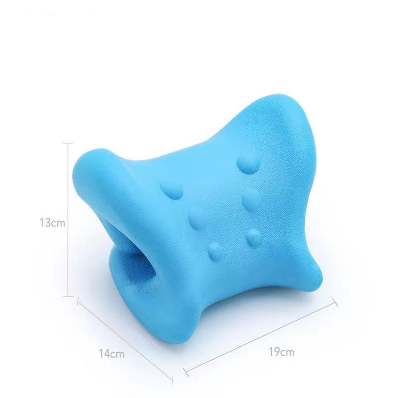 Almohada Cervical de corrección de tracción de poliuretano PU, almohada de masaje relajante para el cuello, almohada para ayudar a relajar el cuello, almohada para dormir