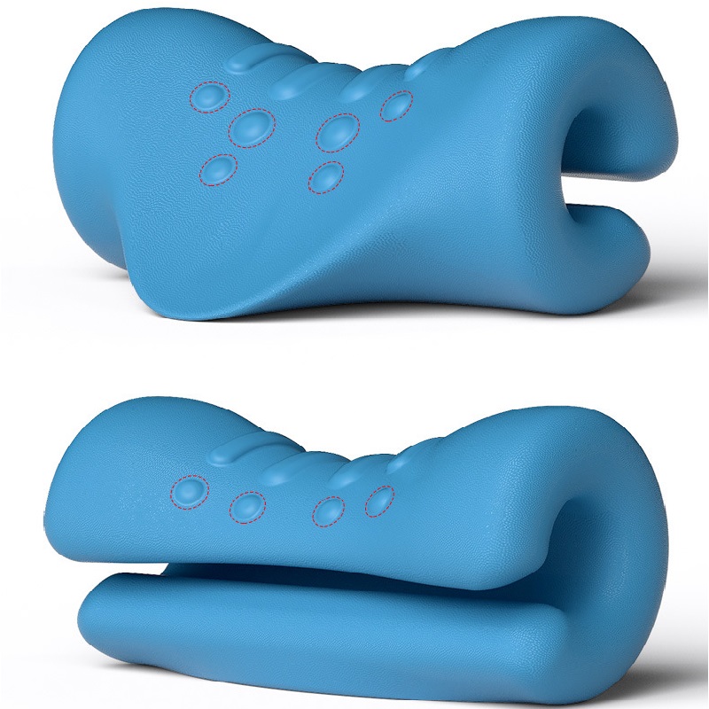 Almohada de vértebra cervical La almohada especial de vértebra cervical protege la vértebra cervical para ayudar a reparar el sueño almohada de tracción ortesis cuello paquete de riqueza artefacto