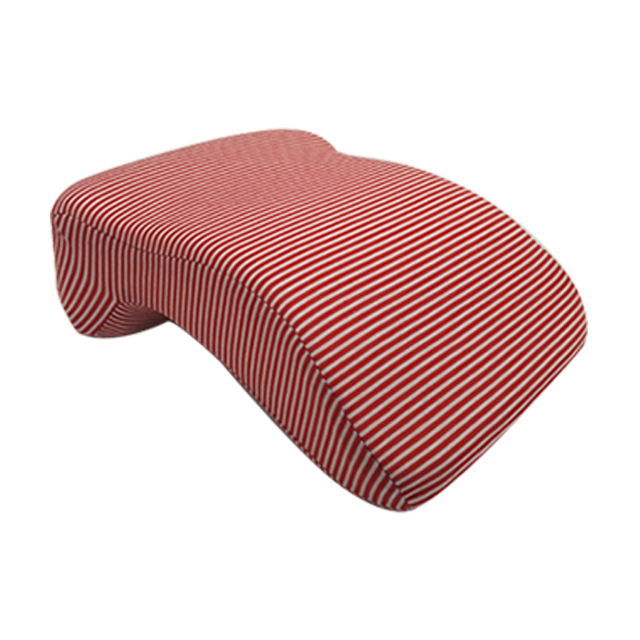 Coche, oficina, escuela, hogar, silla, escritorio, mesa, sofá, almohada de siesta de espuma viscoelástica con rayas usadas, soporte de cabeza de punto rectangular para adultos de verano