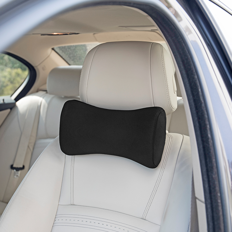 Almohada de espuma viscoelástica de alta calidad, almohada para reposacabezas de asiento de coche, almohada ajustable para soporte de cuello