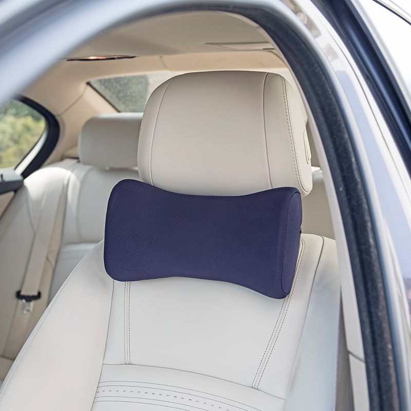 Almohada de espuma viscoelástica de alta calidad, almohada para reposacabezas de asiento de coche, almohada ajustable para soporte de cuello