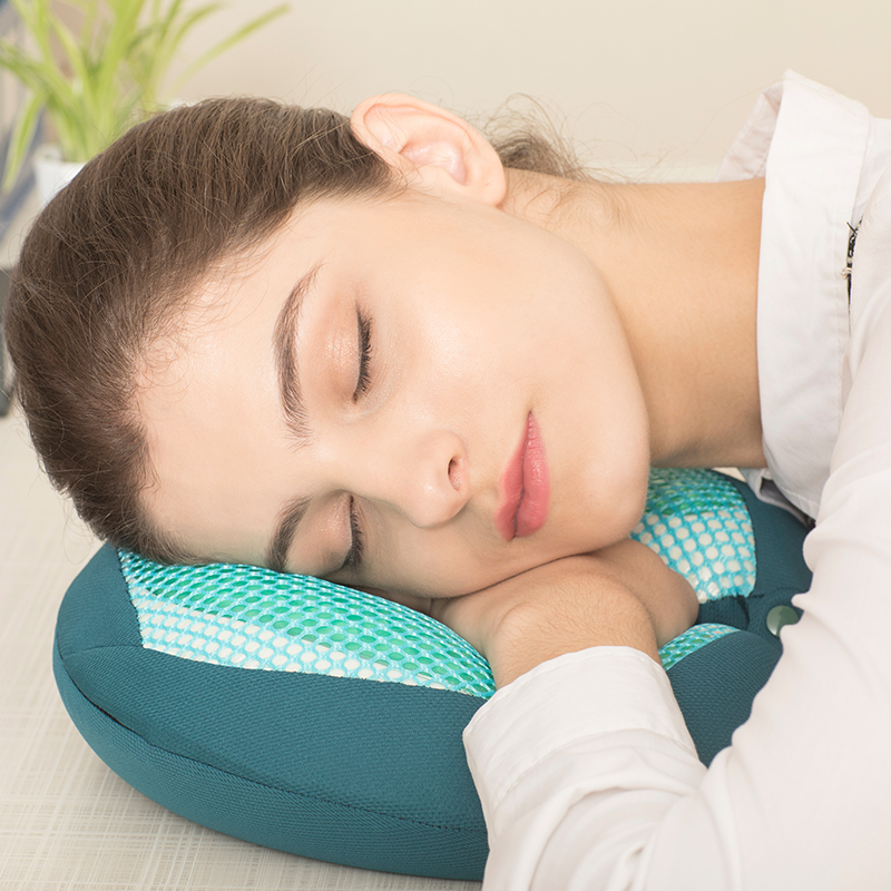 Reposacabezas de la almohada del cuello de la siesta del viaje de la memoria ligera del gel