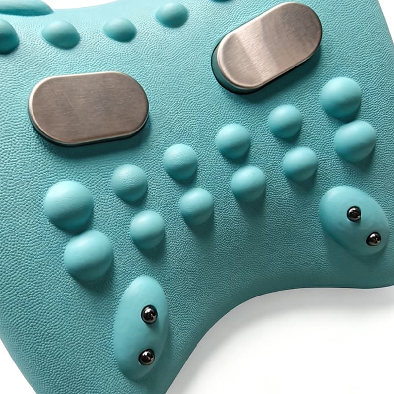 Dispositivo de masaje cervical EMS con calefacción por microcorriente, vibración y control remoto, almohada de masaje cervical