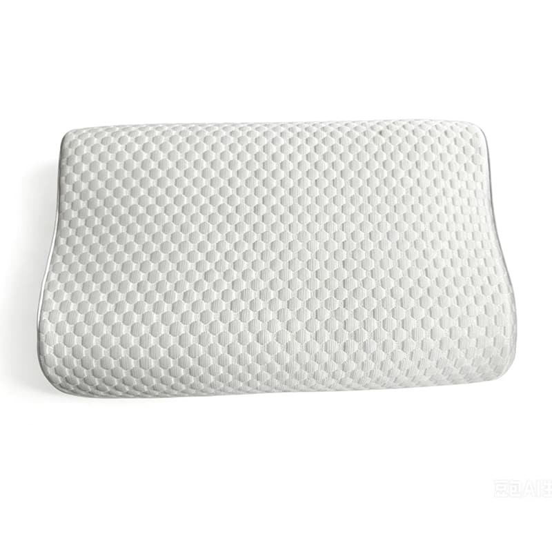 Almohada ondulada tipo B para soporte de cuello, ayuda para dormir, espuma viscoelástica lenta, rebote de presión